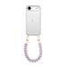 iPhone 17 Air - Funky Hearts (Purple Metallic) Transparant Cord Case