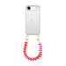 iPhone 17 Air - Funky Hearts (Transparent Pink & Red) Transparant Cord Case