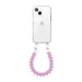 iPhone 13 Mini - Funky Hearts (Pink) Transparant Cord Case