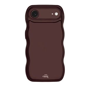 xoxo Wildhearts Glossy Wavy Case Burgundy - iPhone 17 Air