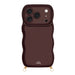 Glossy Wavy Cord Case Burgundy - iPhone 17 Pro Max