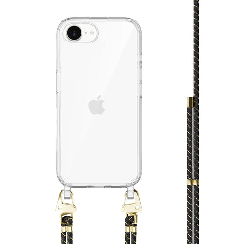 xoxo Wildhearts iPhone 16e - Gold Goddess Transparant Cord Case