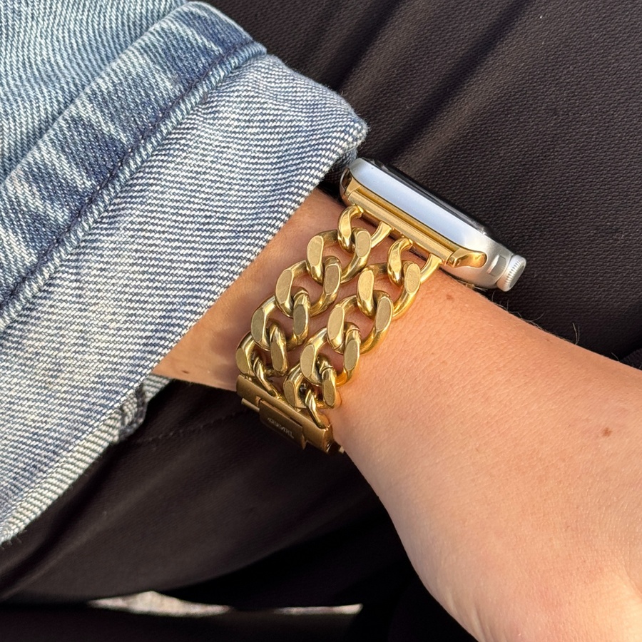 xoxo Wildhearts Apple Watch stalen bandje - Chain strap (gold) - 38/40/41/42mm