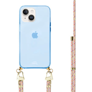 xoxo Wildhearts - iPhone 13 - Rainbow Vibes Cord Case Blue