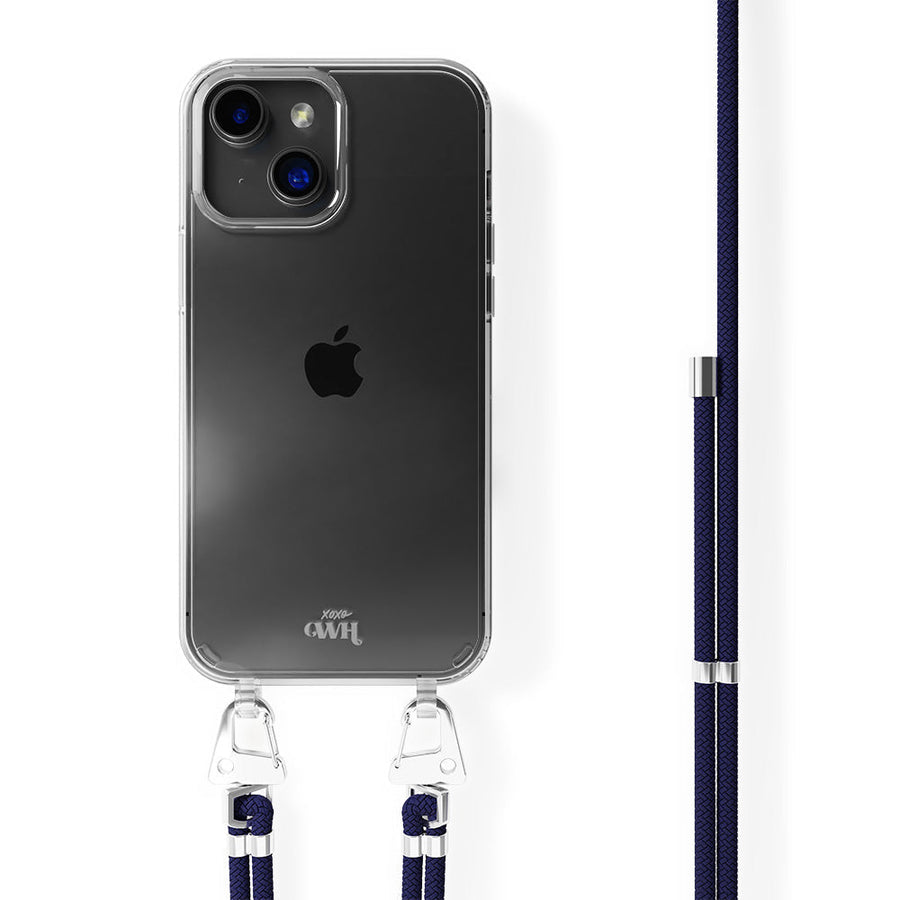 iPhone 15 - Navy Overload Transparant Cord Case