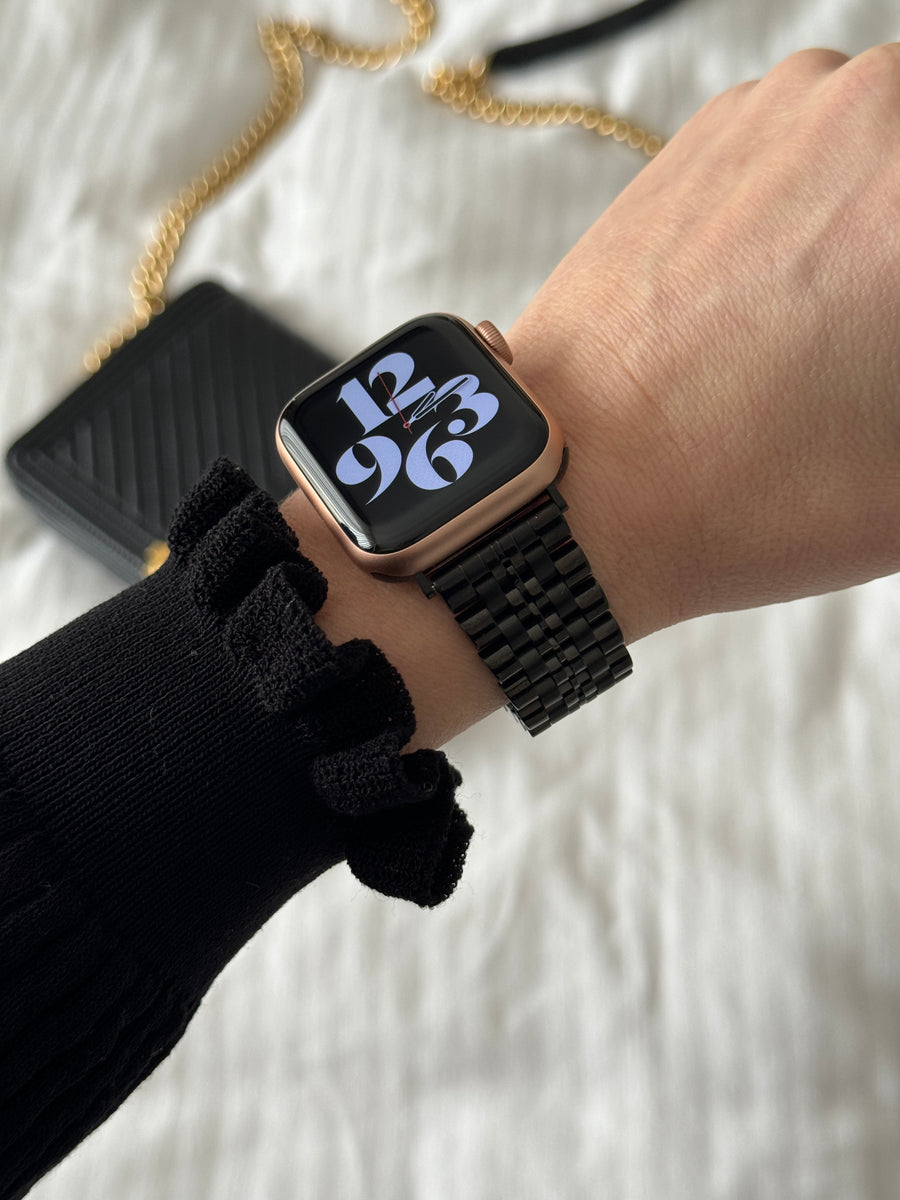 Apple Watch stalen bandje zwart