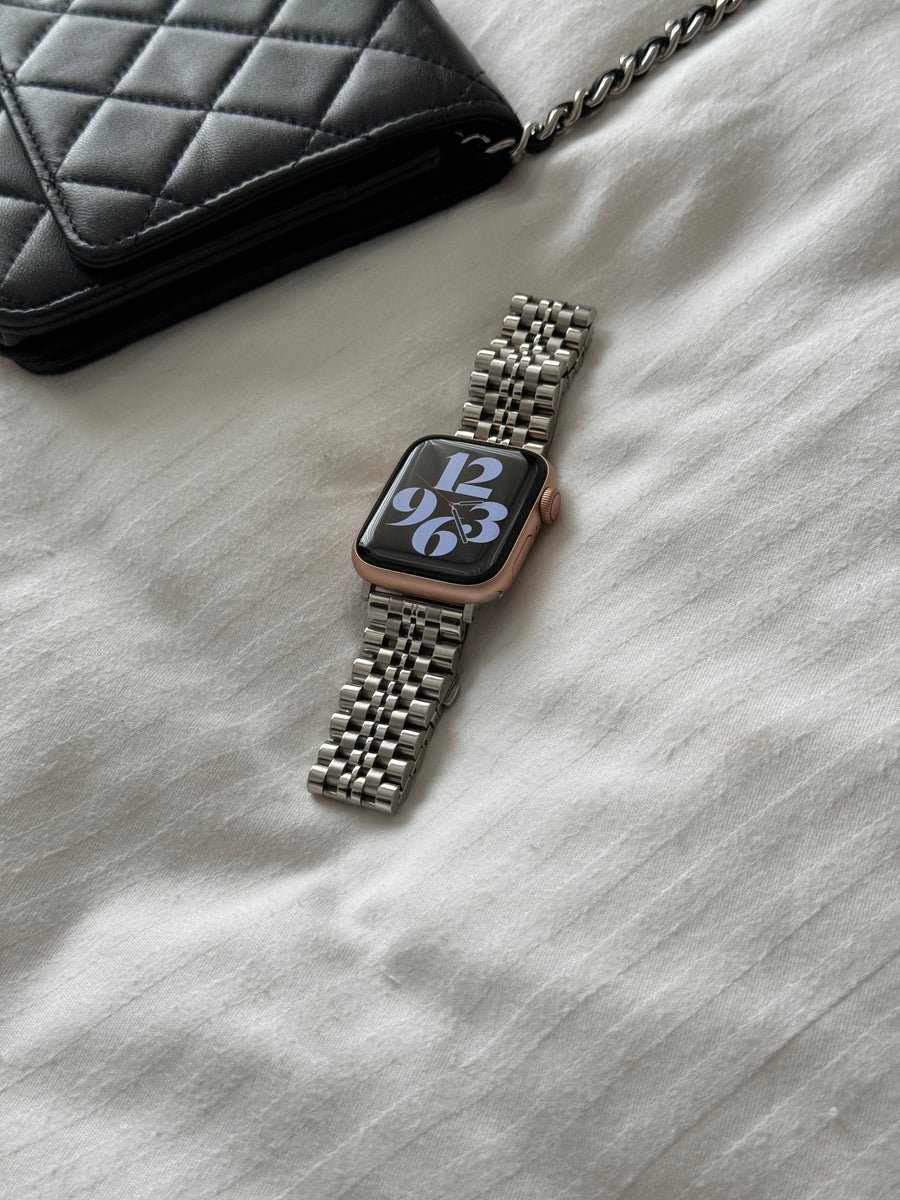 Bracelet acier Apple Watch argent