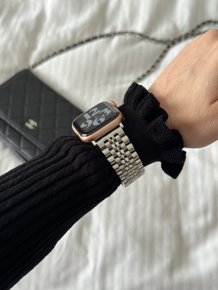 Apple Watch Stahlarmband Silber