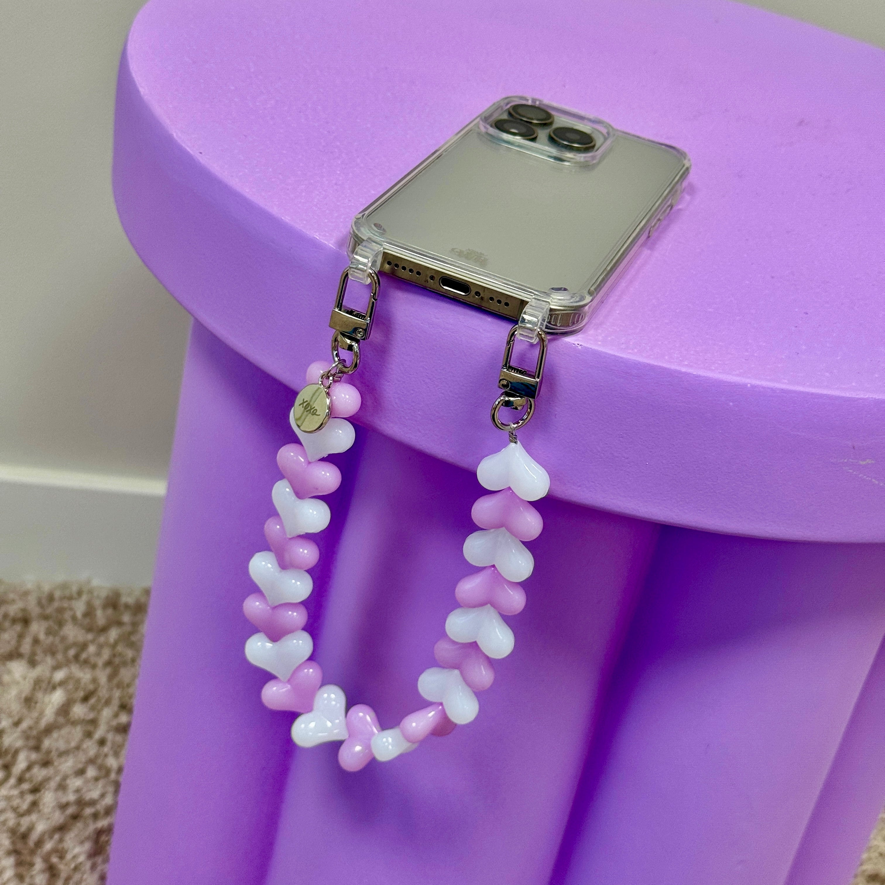 xoxo Wildhearts Funky Hearts Charm Cord (pink and white)