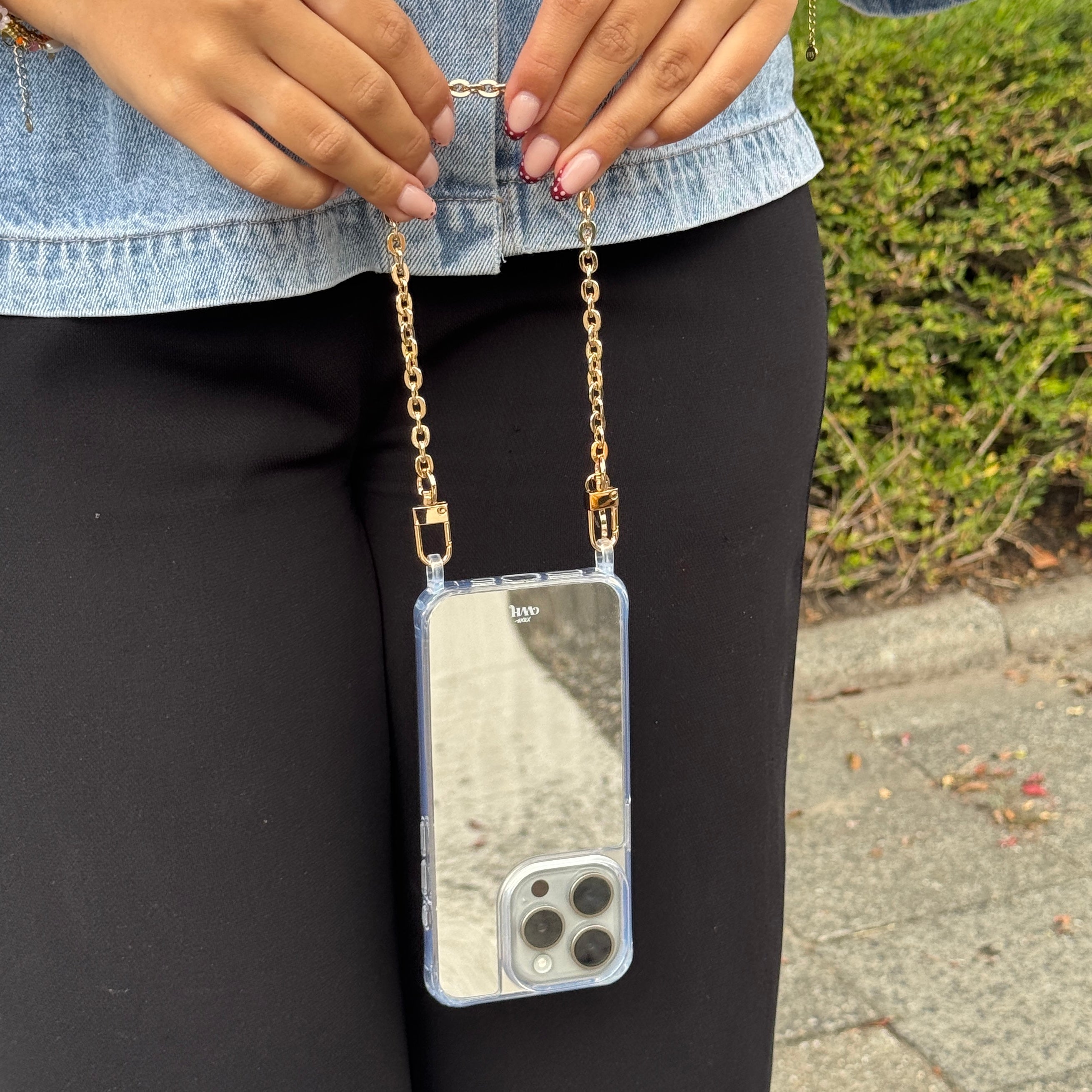 xoxo Wildhearts iPhone 16 - Dreamy Mirror Cord Case - Short cord