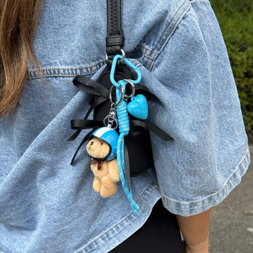 xoxo Wildhearts Bag Charm - Berry Pilot - Blue