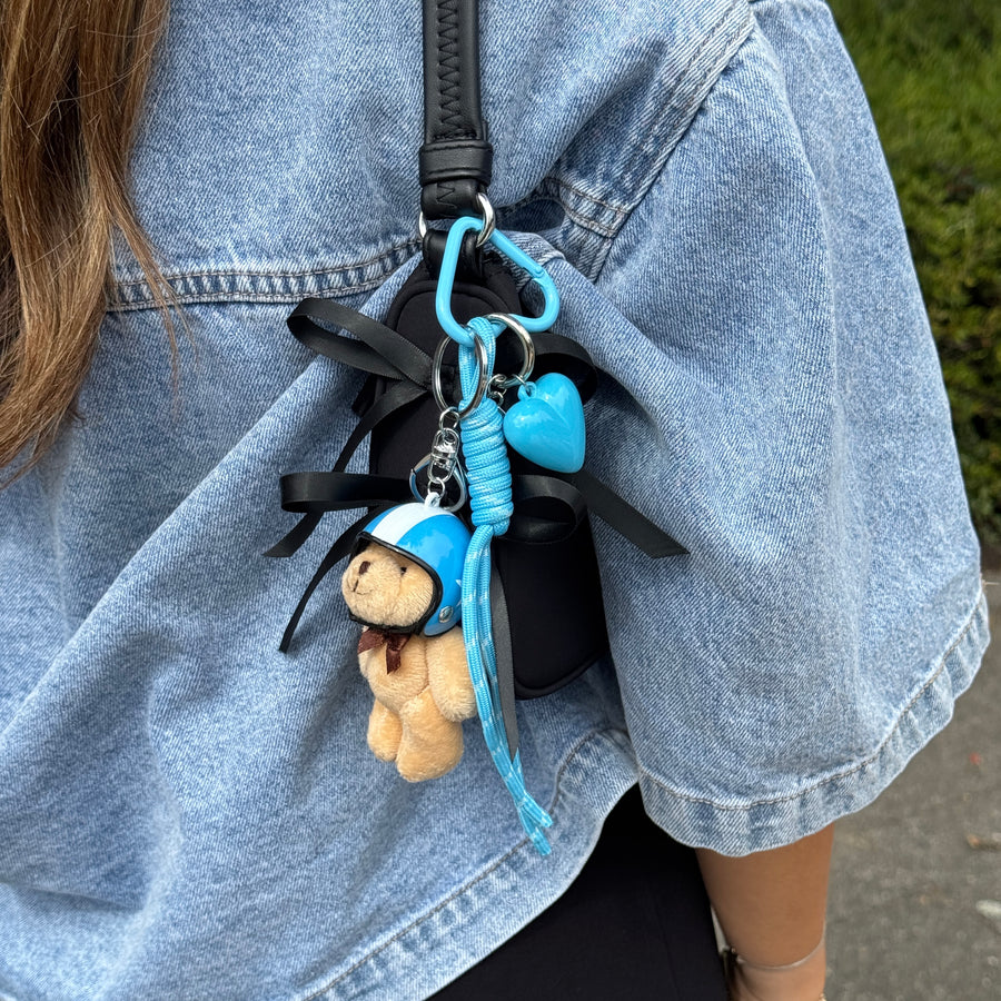 Bag Charm - Berry Pilot - Blue