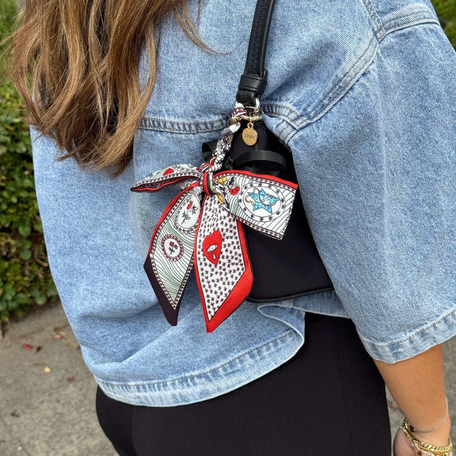Bag Charm - Parisian Bow - Kiss