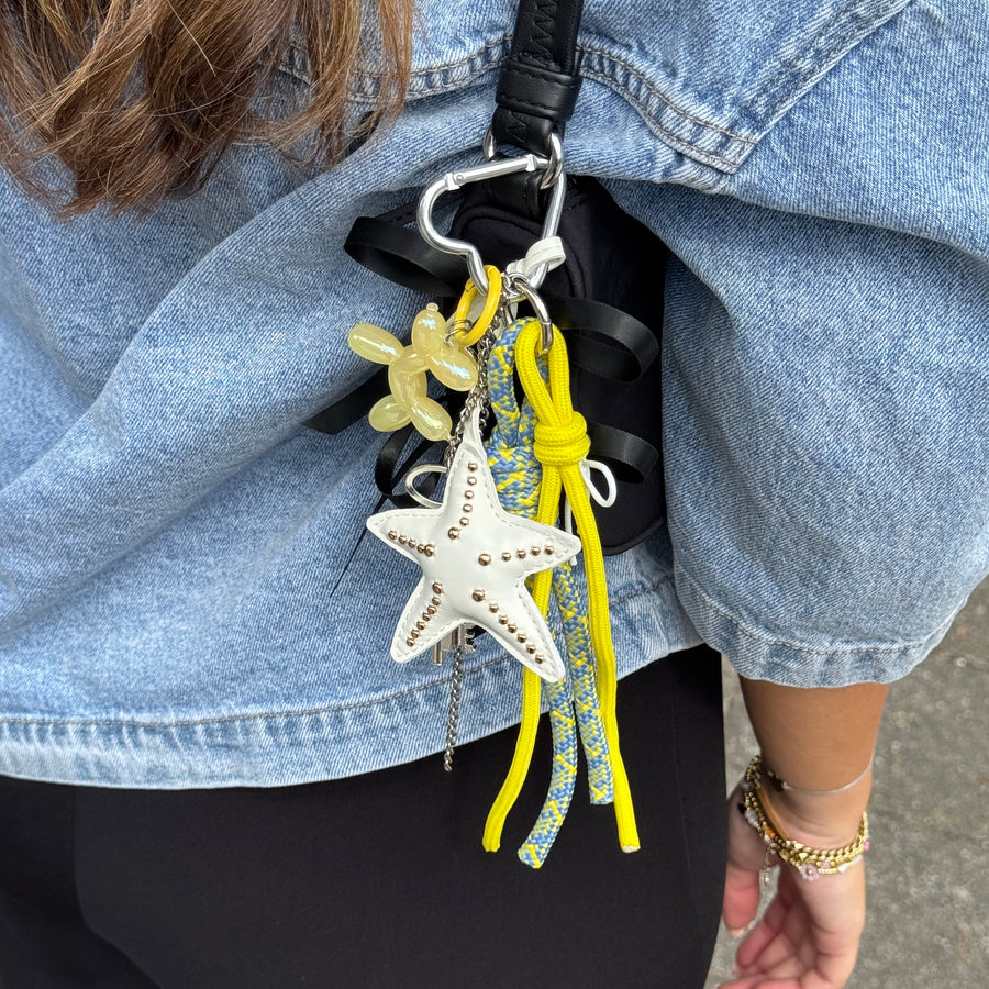Bag Charm - Starfish - Yellow