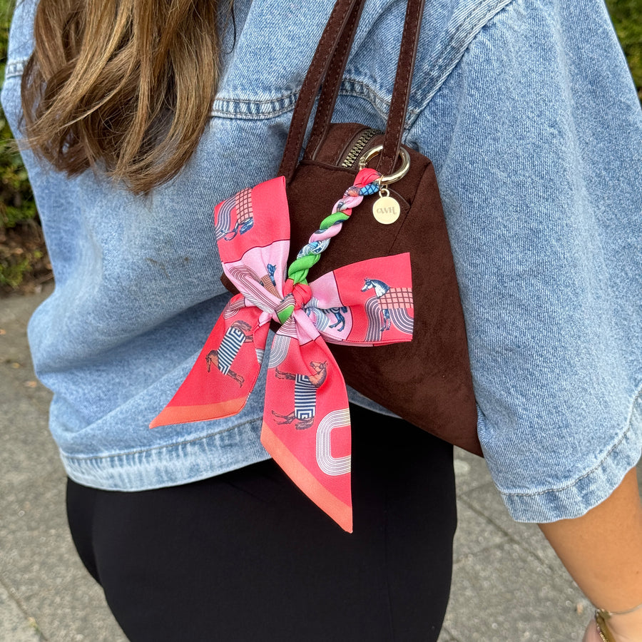 Bag Charm - Parisian Bow - Pink