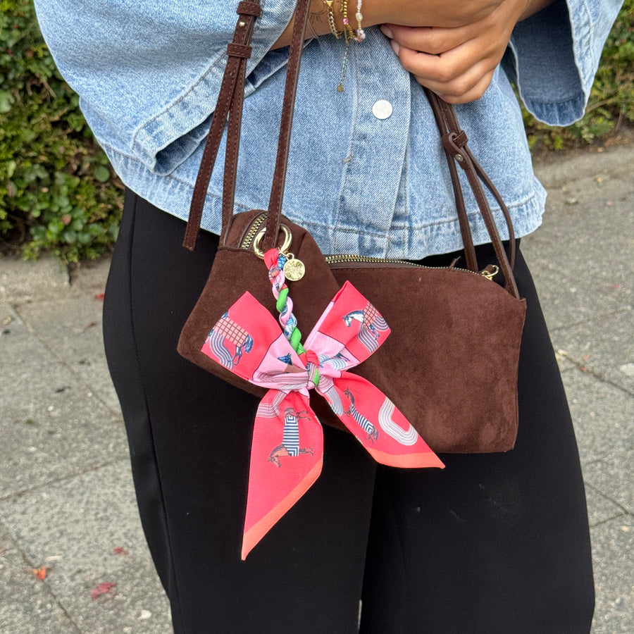 Bag Charm - Parisian Bow - Pink
