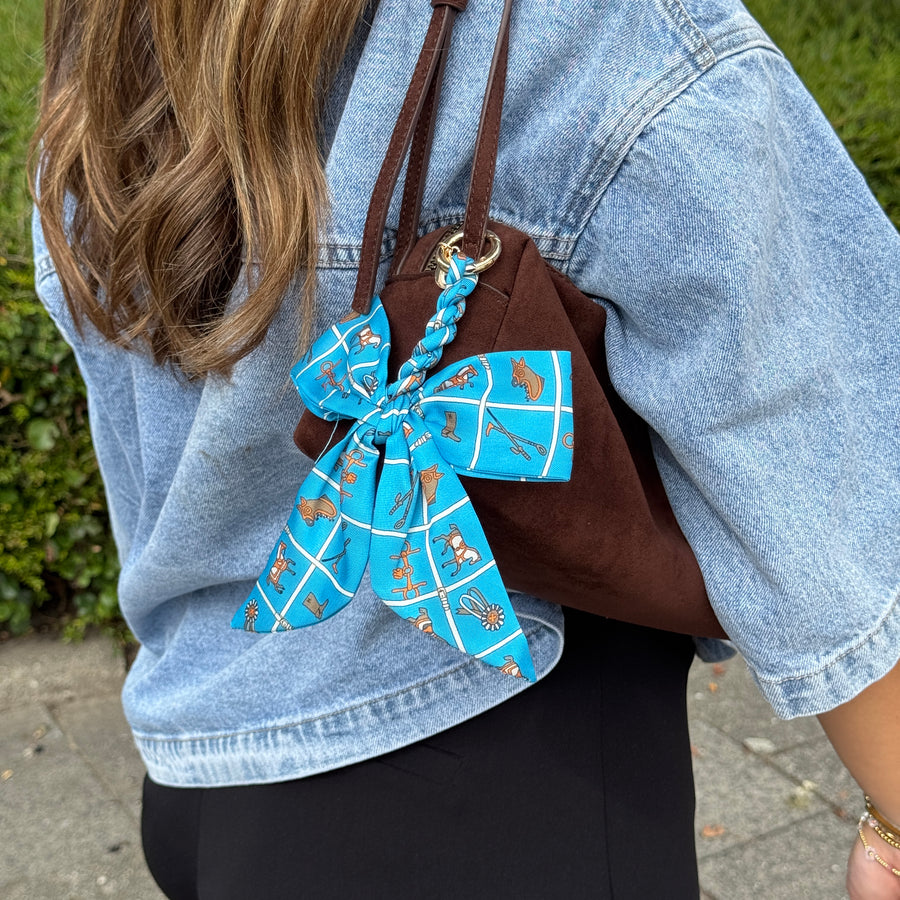 Bag Charm - Parisian Bow - Blue