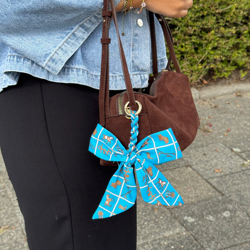 xoxo Wildhearts Bag Charm - Parisian Bow - Blue