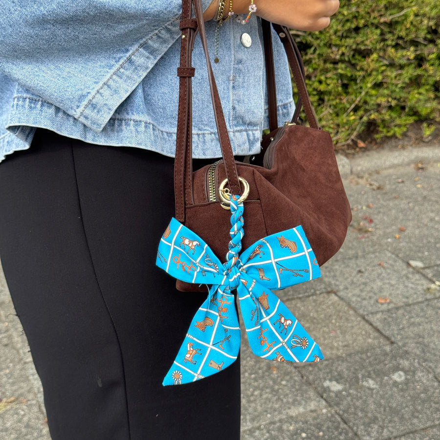 Bag Charm - Parisian Bow - Blue