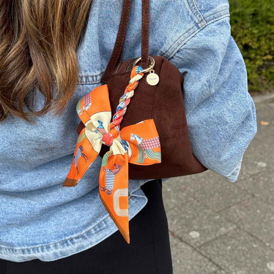 Bag Charm - Parisian Bow - Orange