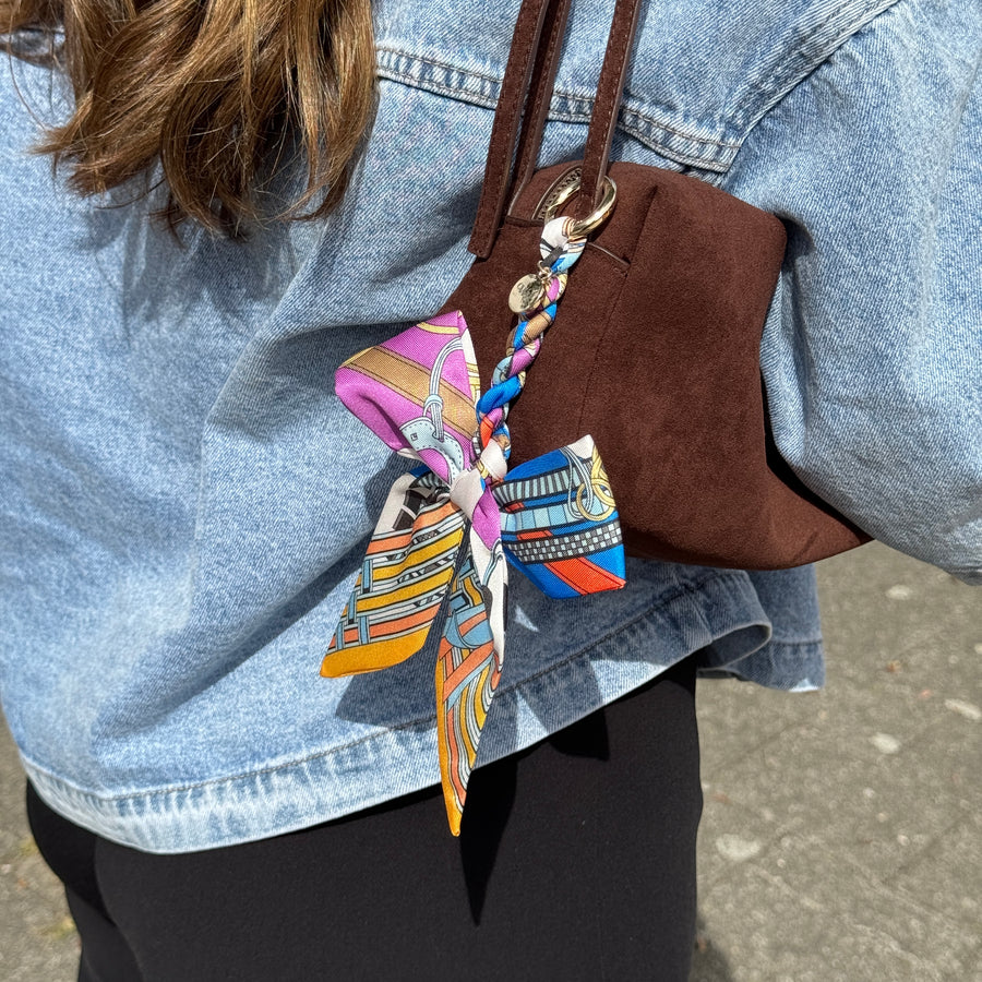 Bag Charm - Parisian Bow - Purple
