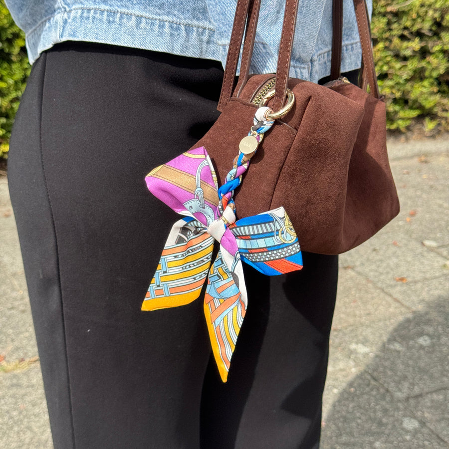 Bag Charm - Parisian Bow - Purple