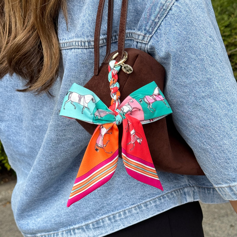 Bag Charm - Parisian Bow - Rainbow