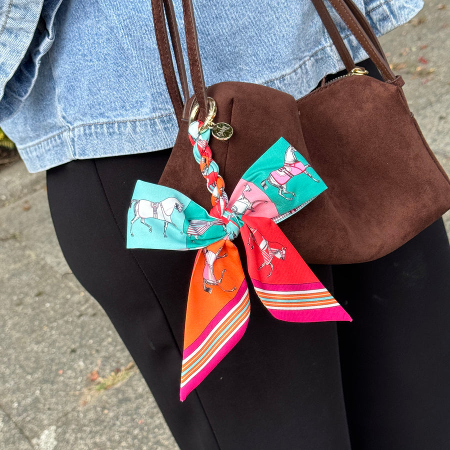 Bag Charm - Parisian Bow - Rainbow