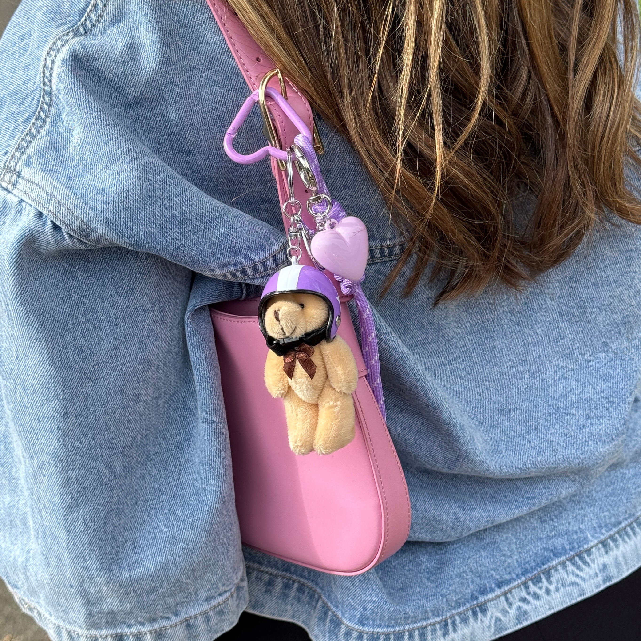 xoxo Wildhearts Bag Charm - Berry Pilot - Purple