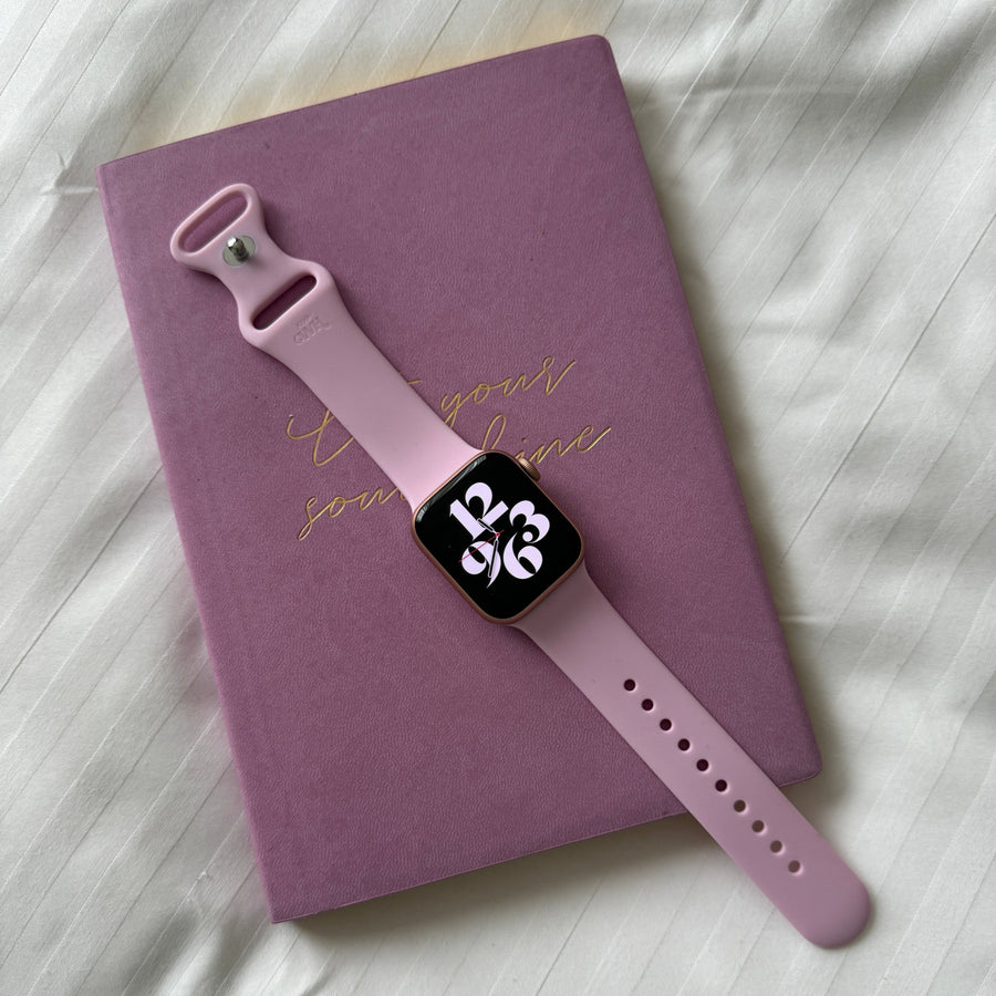 xoxo Wildhearts - Apple Watch siliconen bandje roze - 44/45/46/49mm