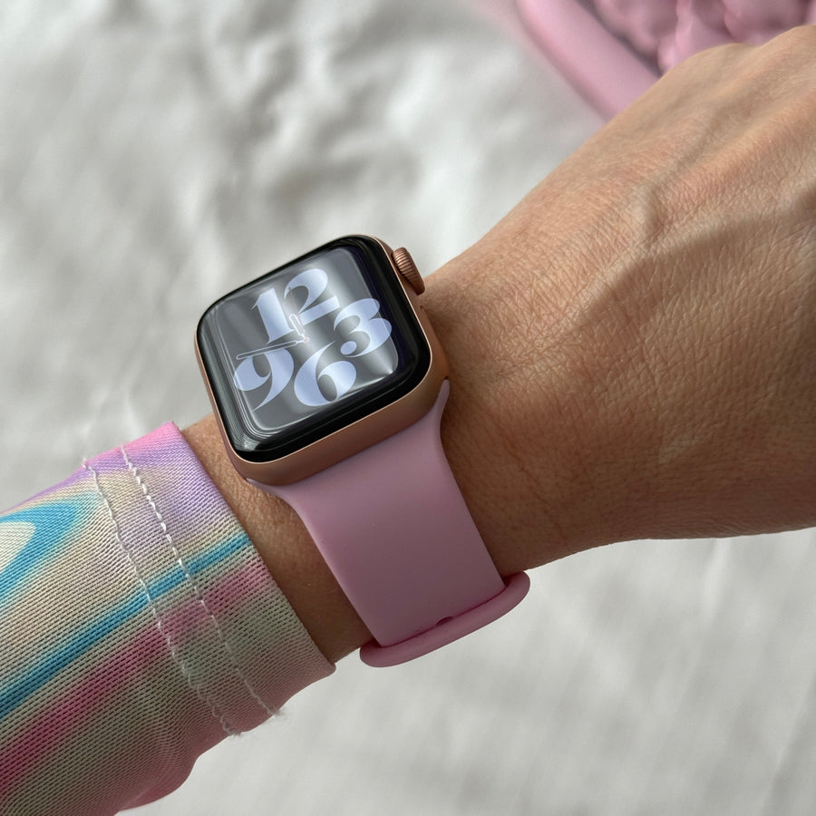 Apple Watch silicone strap pink