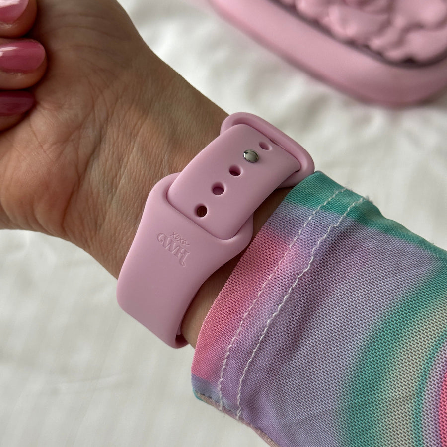 xoxo Wildhearts - Apple Watch siliconen bandje roze - 38/40/41/42mm