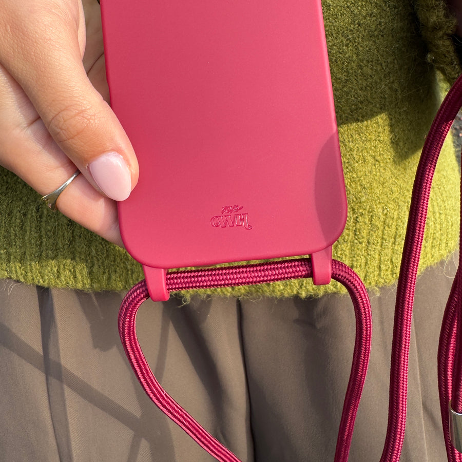 Silicone Cord Case Burgundy - iPhone 17