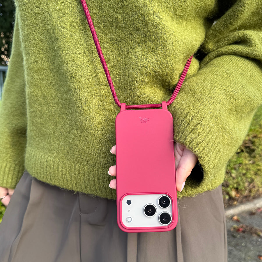 Silicone Cord Case Burgundy - iPhone 17