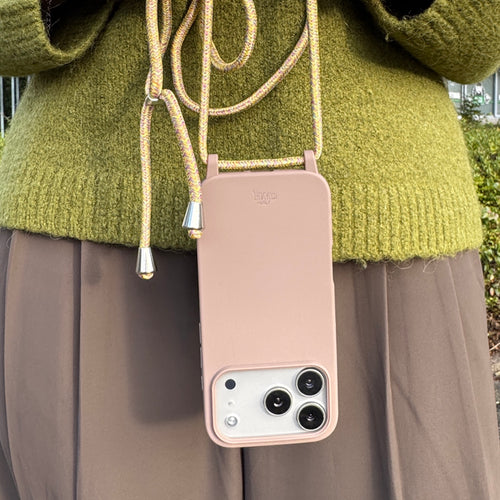 xoxo Wildhearts Silicone Cord Case Brown - iPhone 17