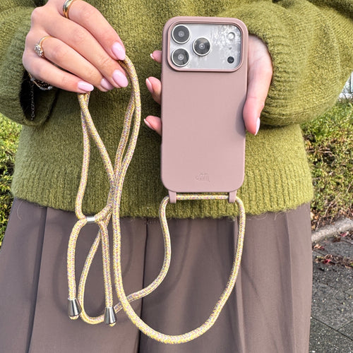 xoxo Wildhearts Silicone Cord Case Brown - iPhone 17