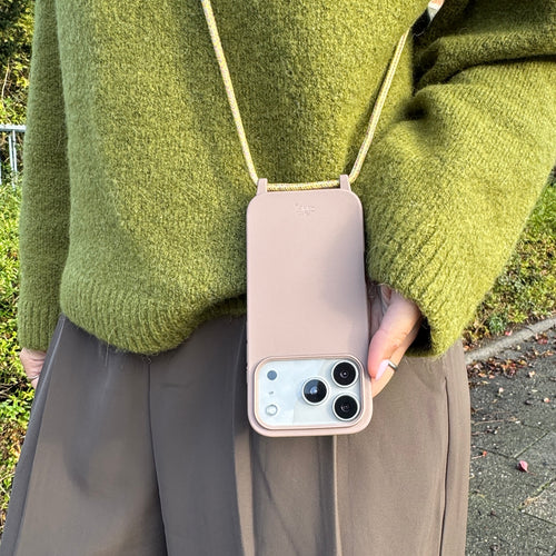 xoxo Wildhearts Silicone Cord Case Brown - iPhone 17