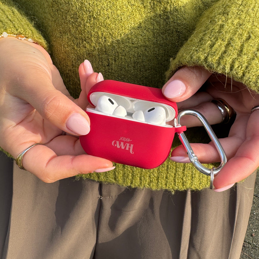 AirPods 1 & 2 - Silicone Case (Burgundy)