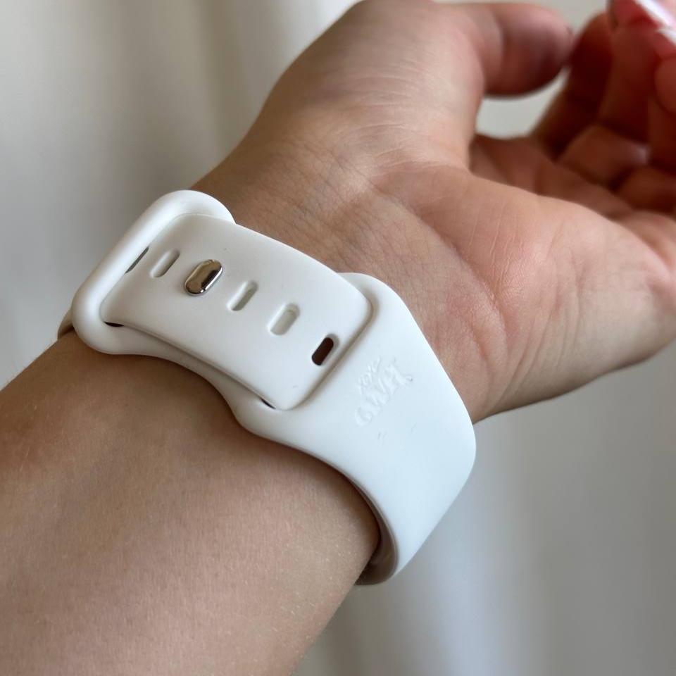 xoxo Wildhearts - Siliconen (20mm) bandje wit