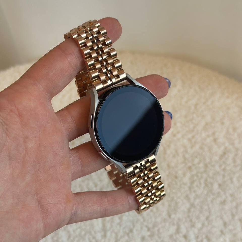 22mm stalen bandje rosé gold