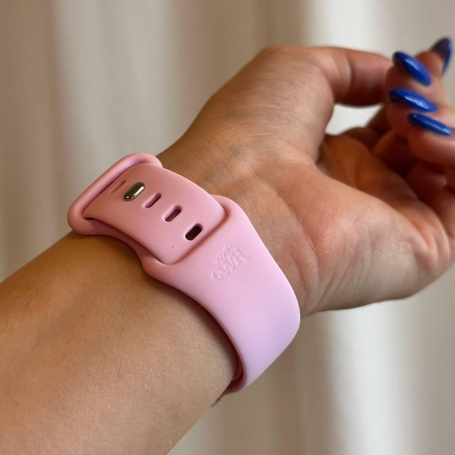 xoxo Wildhearts - Siliconen (22mm) bandje roze