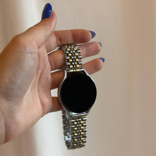 xoxo Wildhearts - Amazfit GTR 4 stalen bandje (zilver/goud)