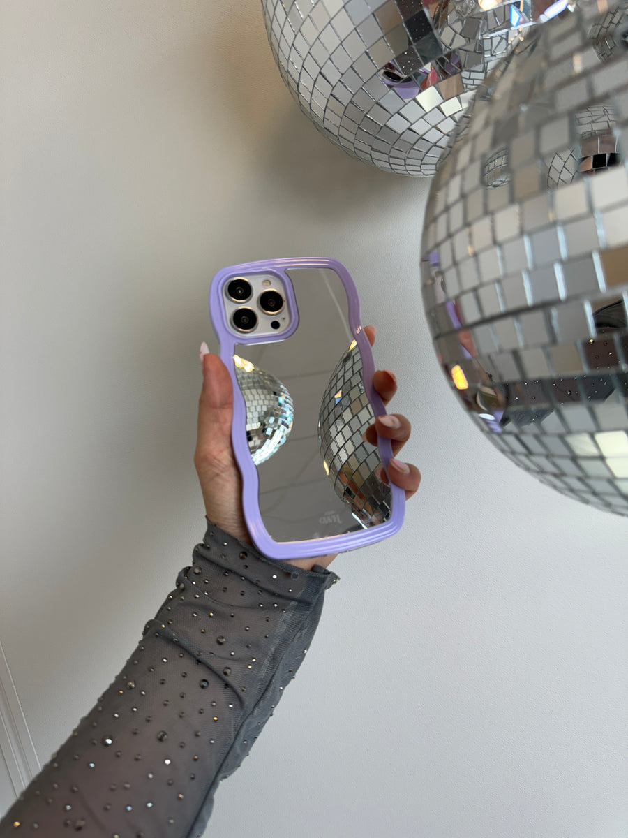 Wavy mirror case Lilac - iPhone 15 Plus