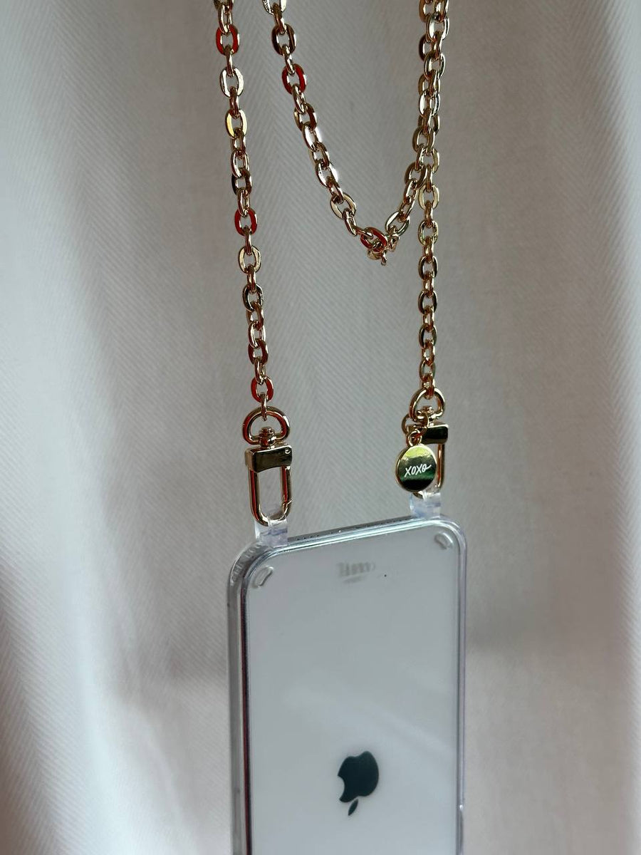 iPhone 14 Plus - Dreamy Transparant Cord Case - Long Cord
