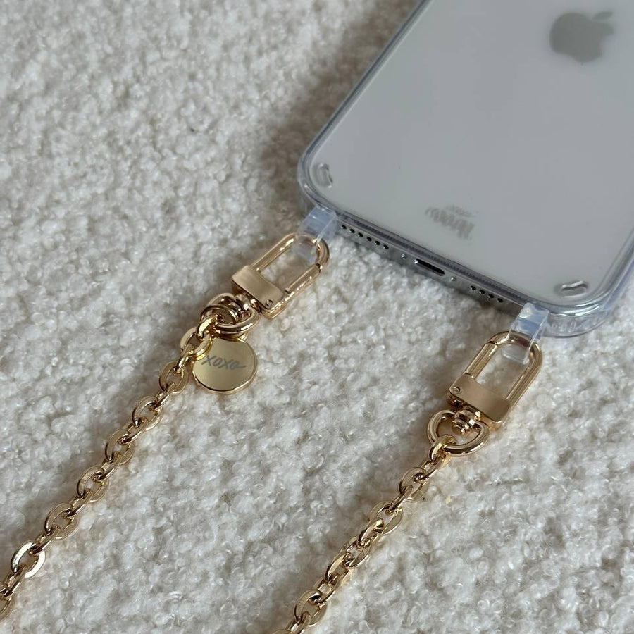 xoxo Wildhearts - iPhone 12 Pro - Dreamy Transparant Cord Case - Long Cord