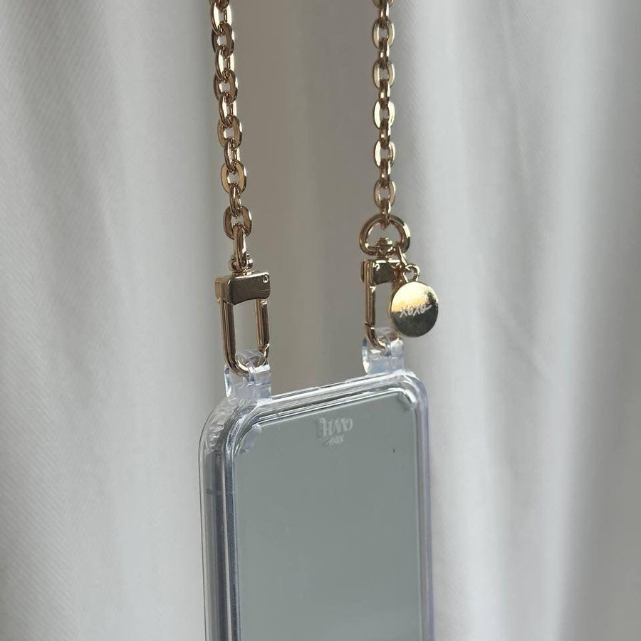 xoxo Wildhearts - iPhone 14 Pro Max - Dreamy Transparant Cord Case - Short Cord