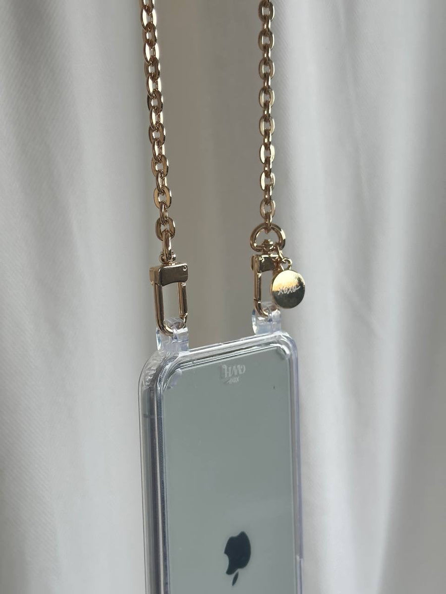 iPhone 12 Pro Max - Dreamy Transparant Cord Case - Short Cord