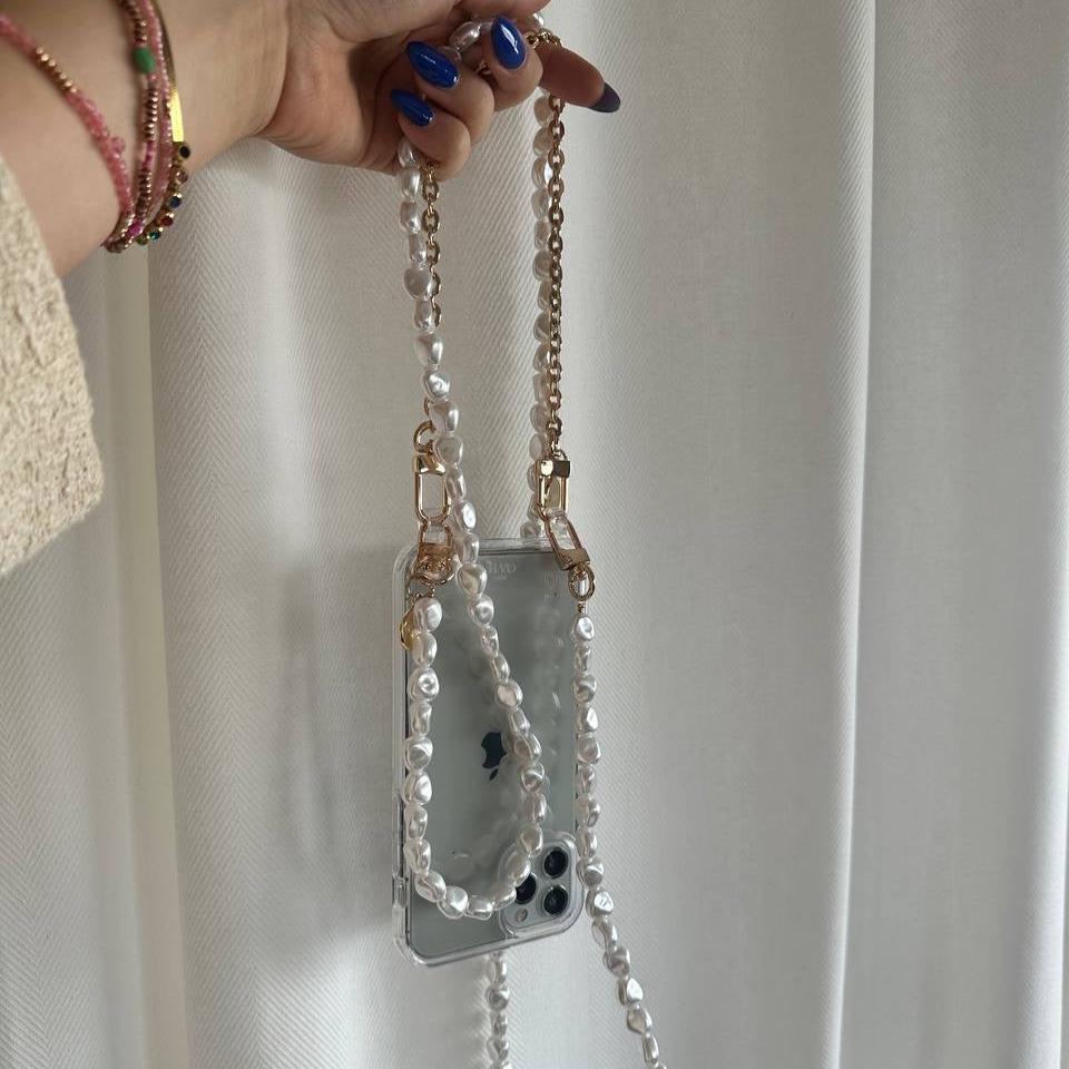 xoxo Wildhearts - iPhone X/XS - Dreamy Transparant Cord Case - Short Cord