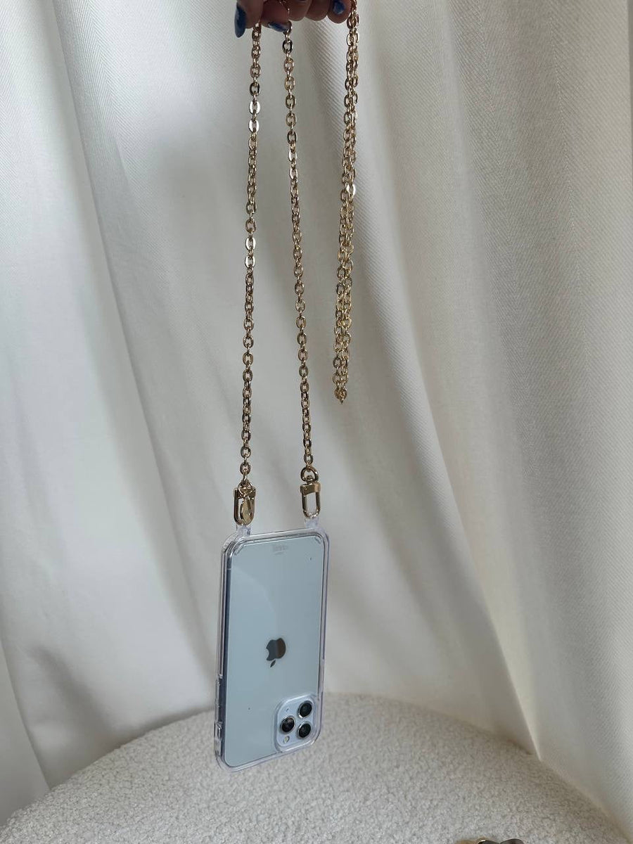 iPhone 13 mini - Dreamy Transparant Cord Case - Long Cord