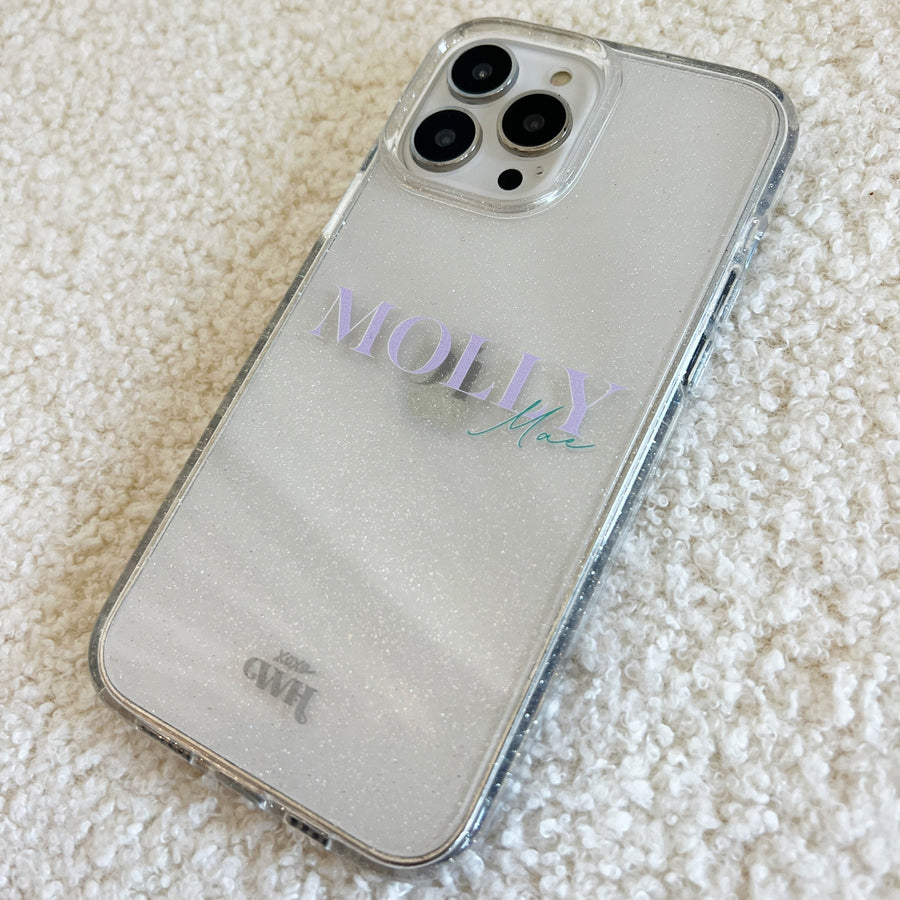 xoxo Wildhearts - Sparkle Away Transparent Personalized - iPhone 16 Plus